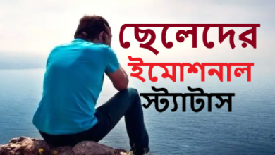 ছেলেদের ইমোশনাল স্ট্যাটাস
