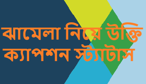 ঝামেলা নিয়ে উক্তি