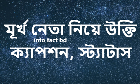 মূর্খ নেতা নিয়ে উক্তি, ক্যাপশন, স্ট্যাটাস