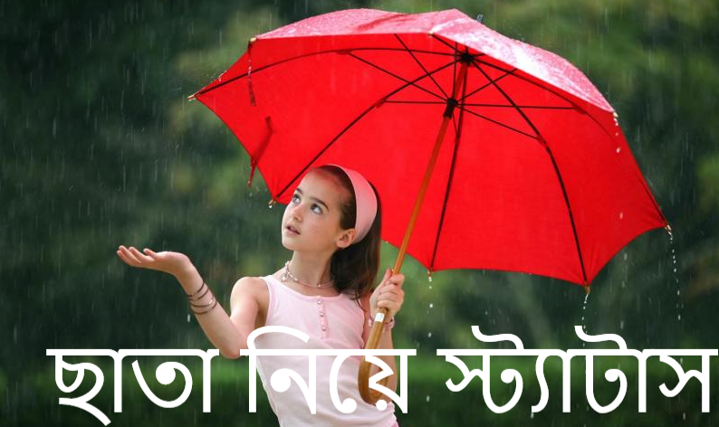 ছাতা নিয়ে স্ট্যাটাস