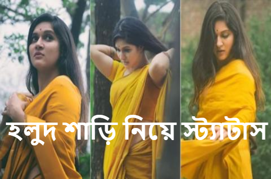 হলুদ শাড়ি নিয়ে স্ট্যাটাস