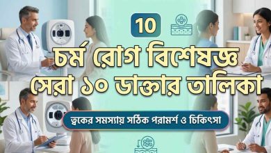 চর্ম রোগ বিশেষজ্ঞ সেরা ১০ ডাক্তার তালিকা