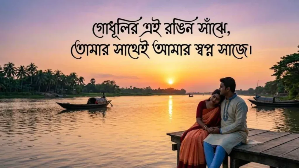 গোধূলি বিকেল নিয়ে রোমান্টিক ক্যাপশন