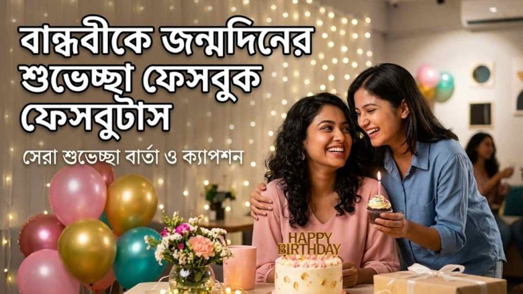 বান্ধবীকে জন্মদিনের শুভেচ্ছা ফেসবুক স্ট্যাটাস