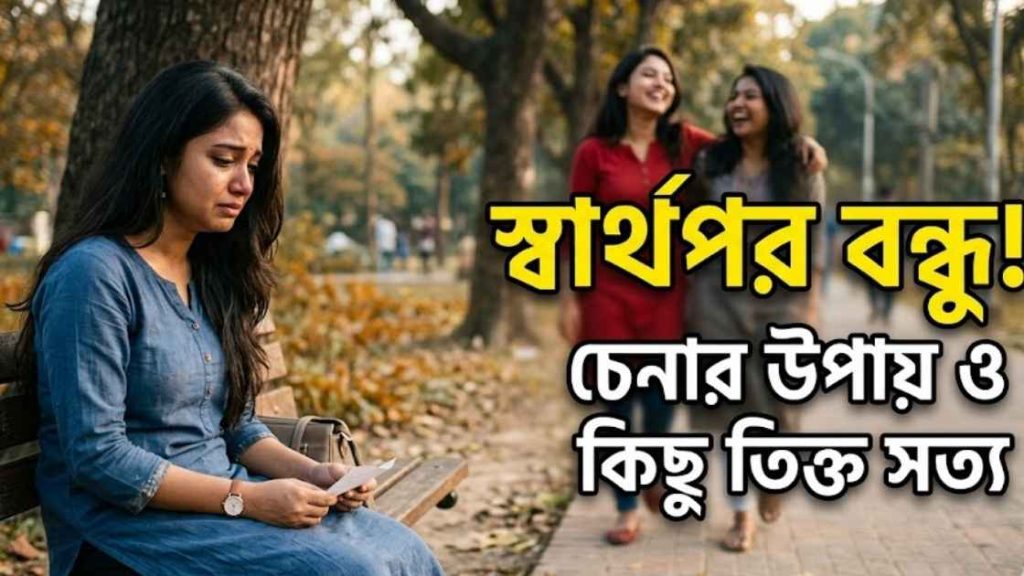 স্বার্থপর বন্ধু নিয়ে ক্যাপশন