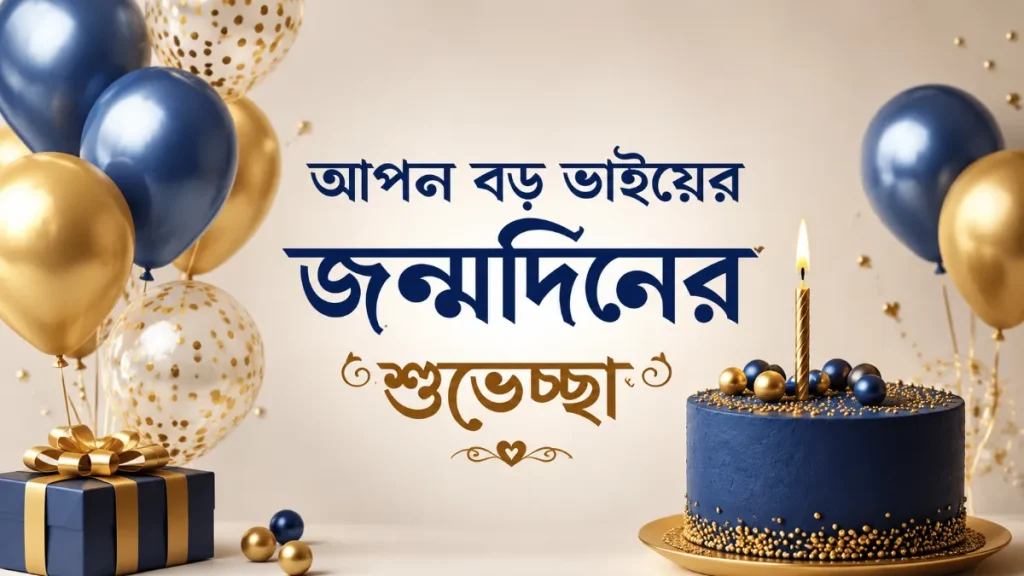 আপন বড় ভাইয়ের জন্মদিনের শুভেচ্ছা