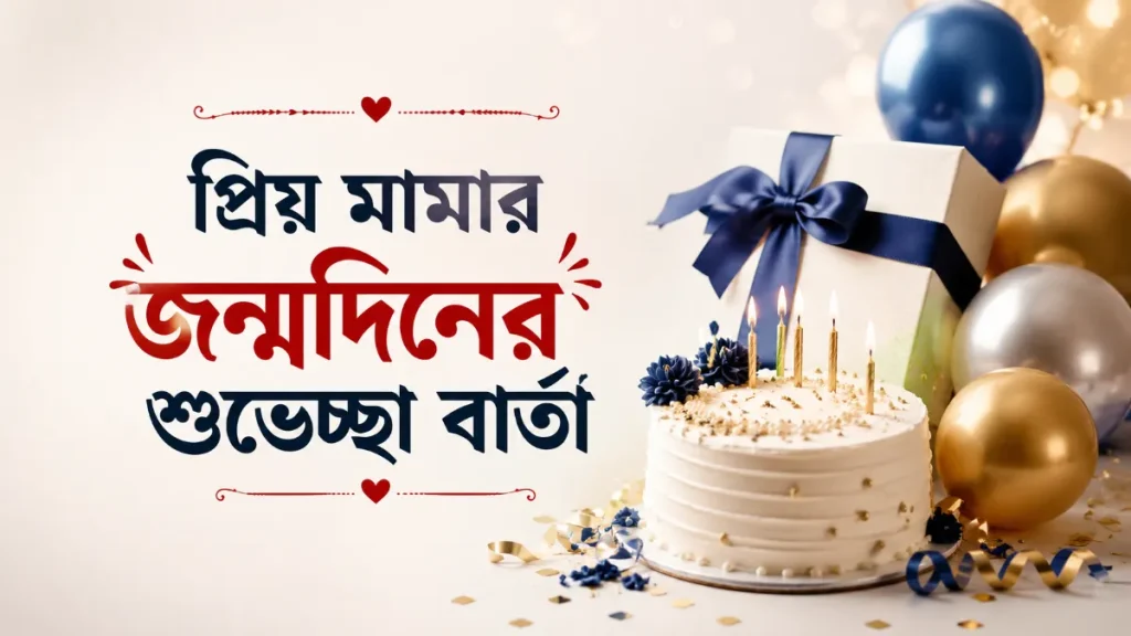 প্রিয় মামার জন্মদিনের শুভেচ্ছা বার্তা