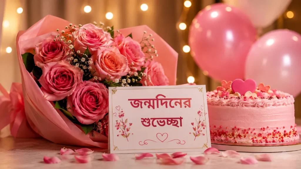 বান্ধবীকে জন্মদিনের শুভেচ্ছা