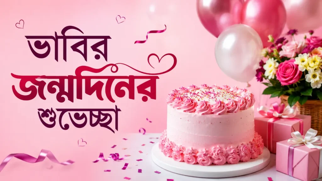 ভাবির জন্মদিনের শুভেচ্ছা