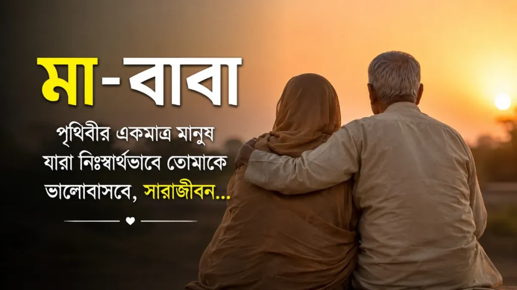 মা বাবা নিয়ে স্ট্যাটাস