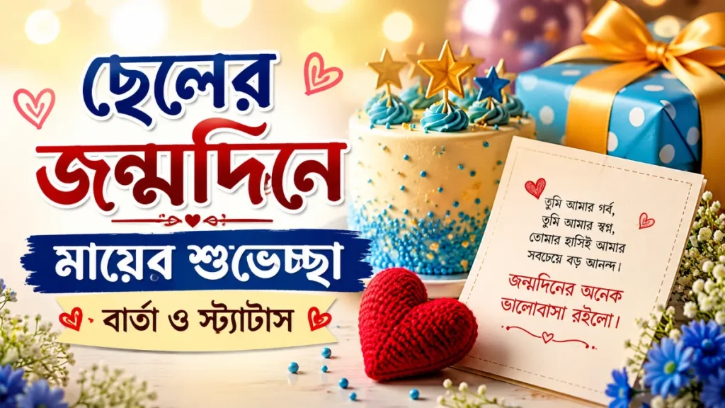 লের জন্মদিনে মায়ের শুভেচ্ছা বার্তা ও স্ট্যাটাস